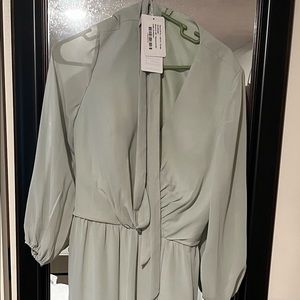Used once Celadon Bridesmaid/Mature Bride/Mother of the Bride dress, Size 16.